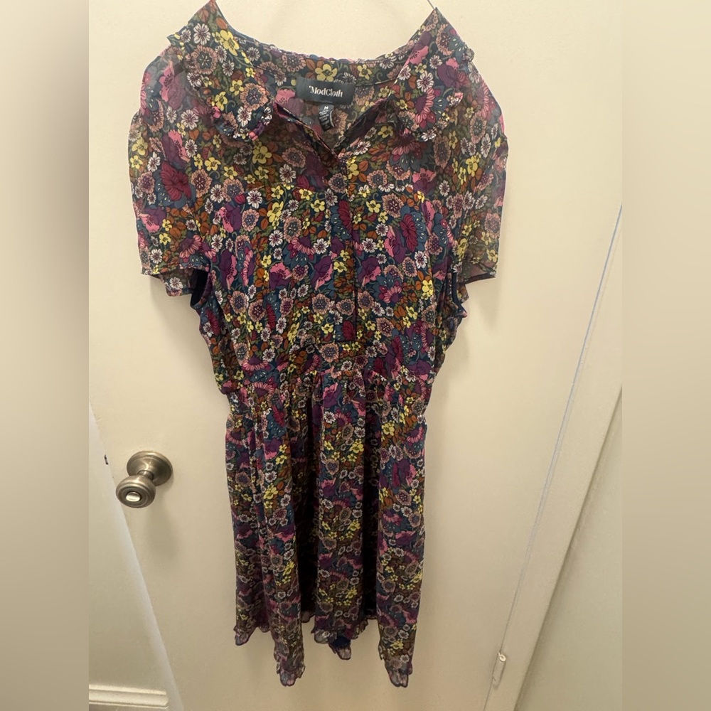 Modcloth Multicolor Floral Dress